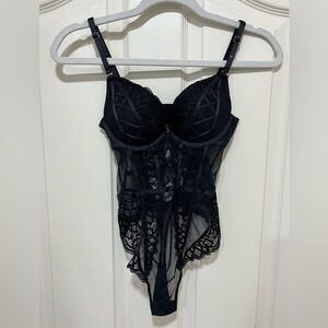Lace Push-Up Teddy Bodysuit Lingerie NWOT